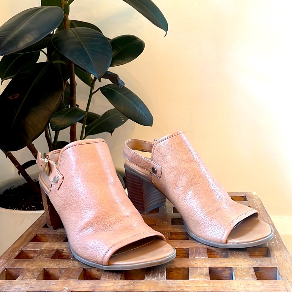 Franco Sarto Tan Block Heel